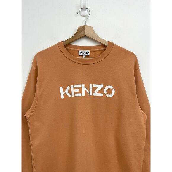 KENZO Spell Out Logo Designer Luxury Cotton Classic Crew Neck Sweatshirt - Large - Picture 4 of 10